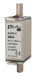 Fuse link NH000 gBat 40A/80V DC 004110078