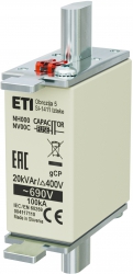 Fuse link NH000 gCP 20kVAr/690V 004117110