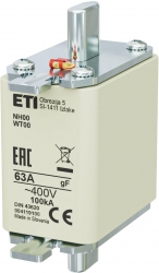 Fuse link NH00 gF 63A/400V 004119100