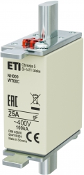 Fuse link NH000 gF 25A/400V 004119201