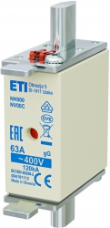 Fuse link NH000 gG 63A/400V 004181112