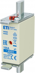 Fuse link NH000 gG 100A/400V 004181114