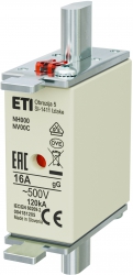 Fuse link NH000 gG 16A/500V 004181205