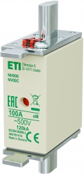 Fuse link NH000 aM 100A/500V 004181414