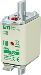 Fuse link NH00 aM 80A/690V 004182413