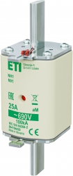 Fuse link NH1 aM 25A/690V 004184428