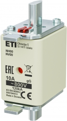 Fuse link NH00 gG 10A/800V 004184513