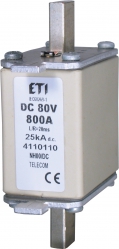 Fuse link NH00 160A/80V DC 004110106