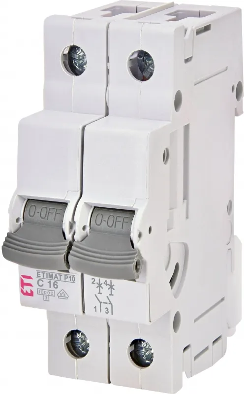 Miniature circuit breaker ETIMAT P10 1p+N B13  15kA 001901609