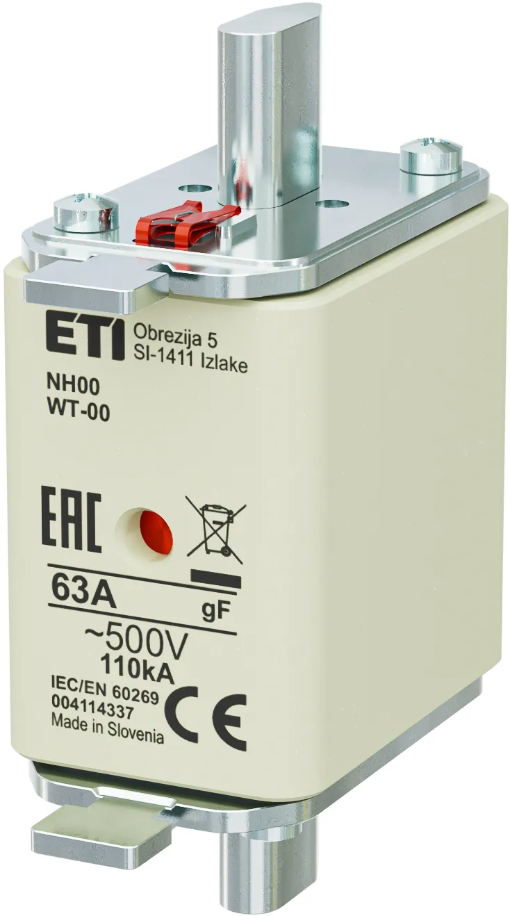 Fuse link NH00/WT-00 gF 63A/500V 004114337