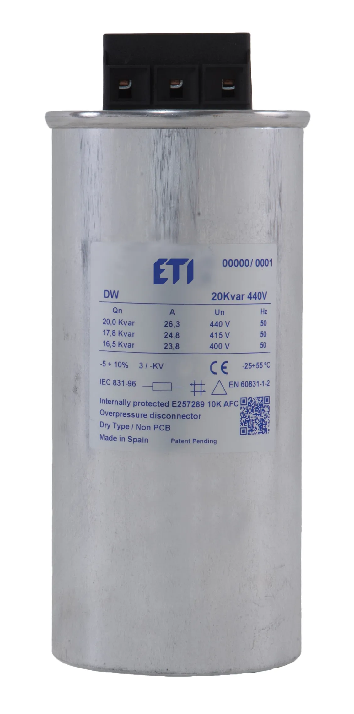Capacitor LPC-DW 7.5 kVAr, 400V, 50HZ 004656850
