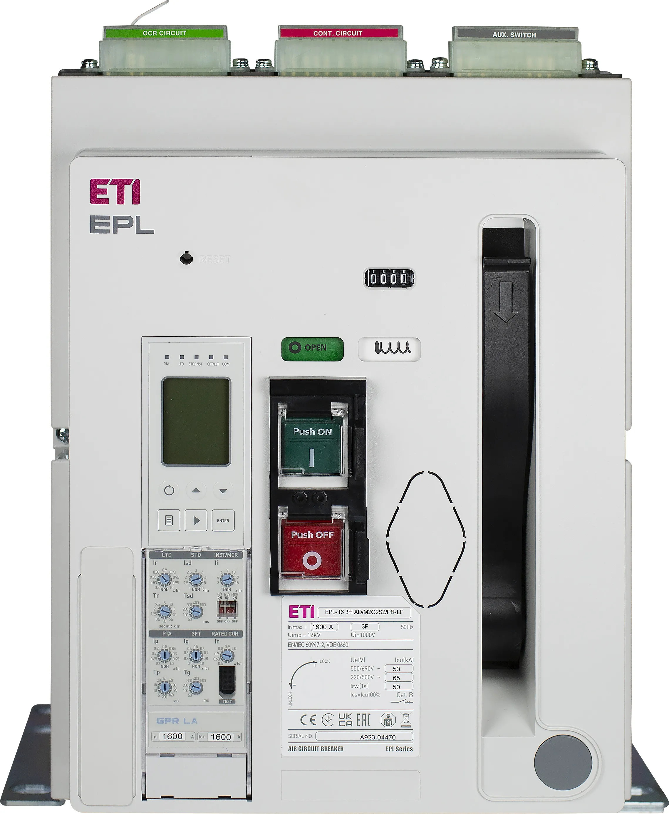 Air Circuit Breaker EPL-16 4H AF/M2C2S2/PR-LP 004695728