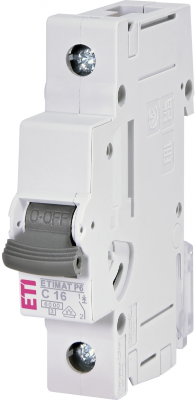 Miniature circuit breaker ETIMAT P6 1p C16 001900030