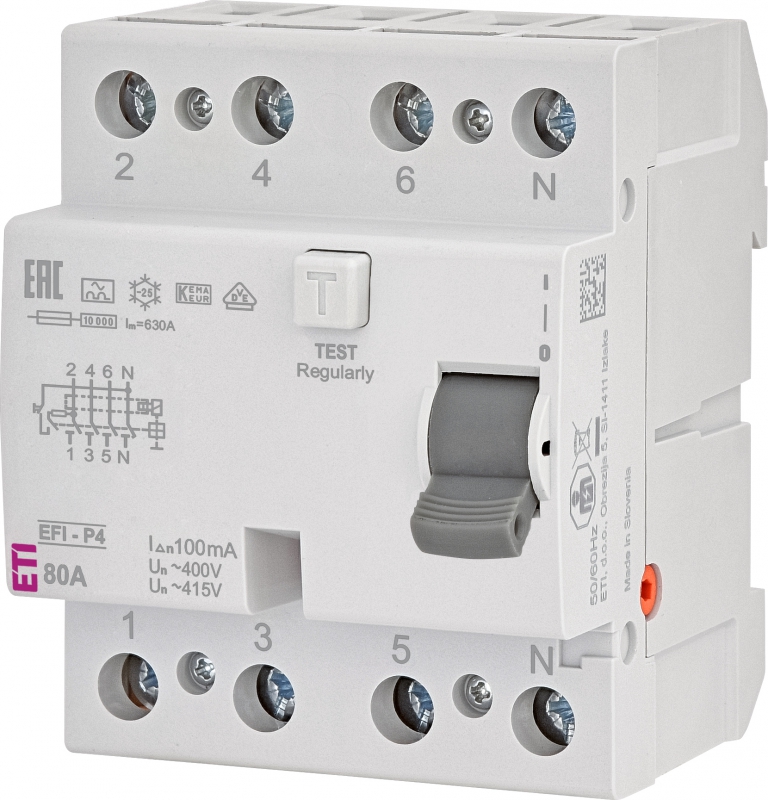 Fehlerstromschutzschalter *EFI-2 A 80/0.1 002063525