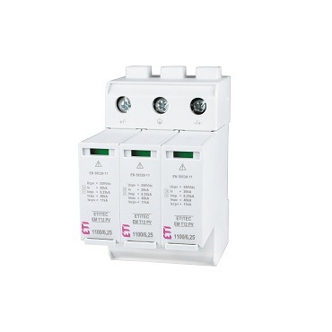 PV system solution, type 1+2, to 900 V DC with switch disconnector (32 A)