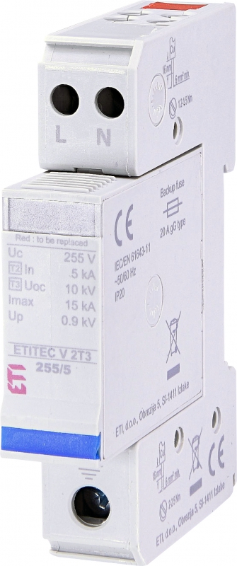 Surge arrester ETITEC V 2T3 440/5 2+0 RC 002442975