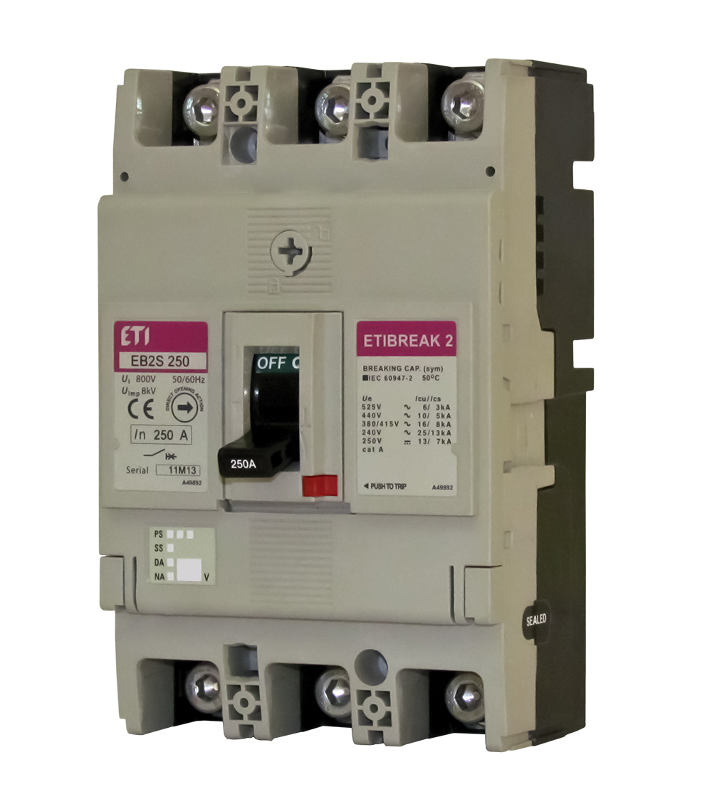 Rūpnieciskais automātslēdzis EB2S 250/4LF 200A 4p 004671825