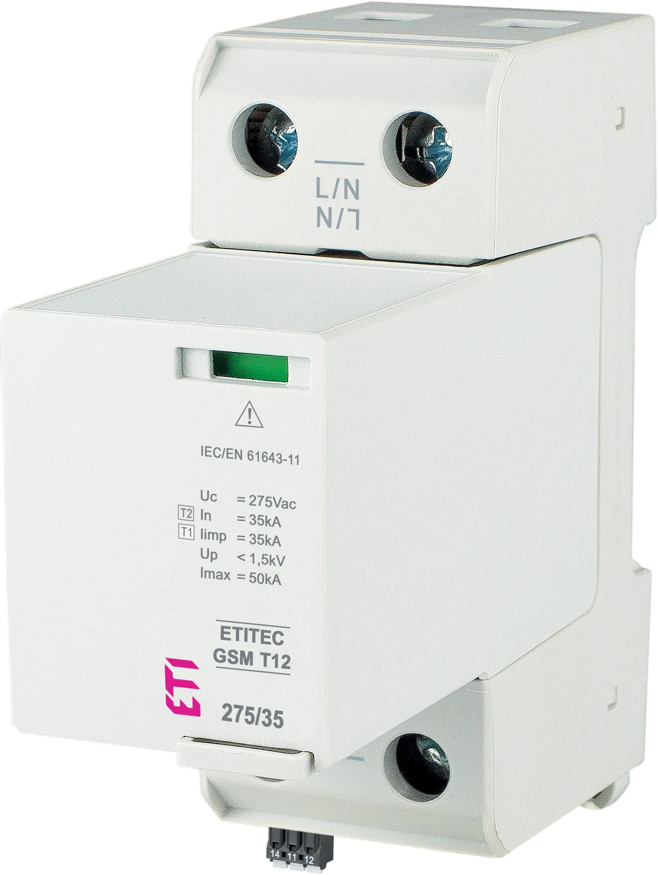 Surge arrester ETITEC GSM T12 275/35 1+0 002440714