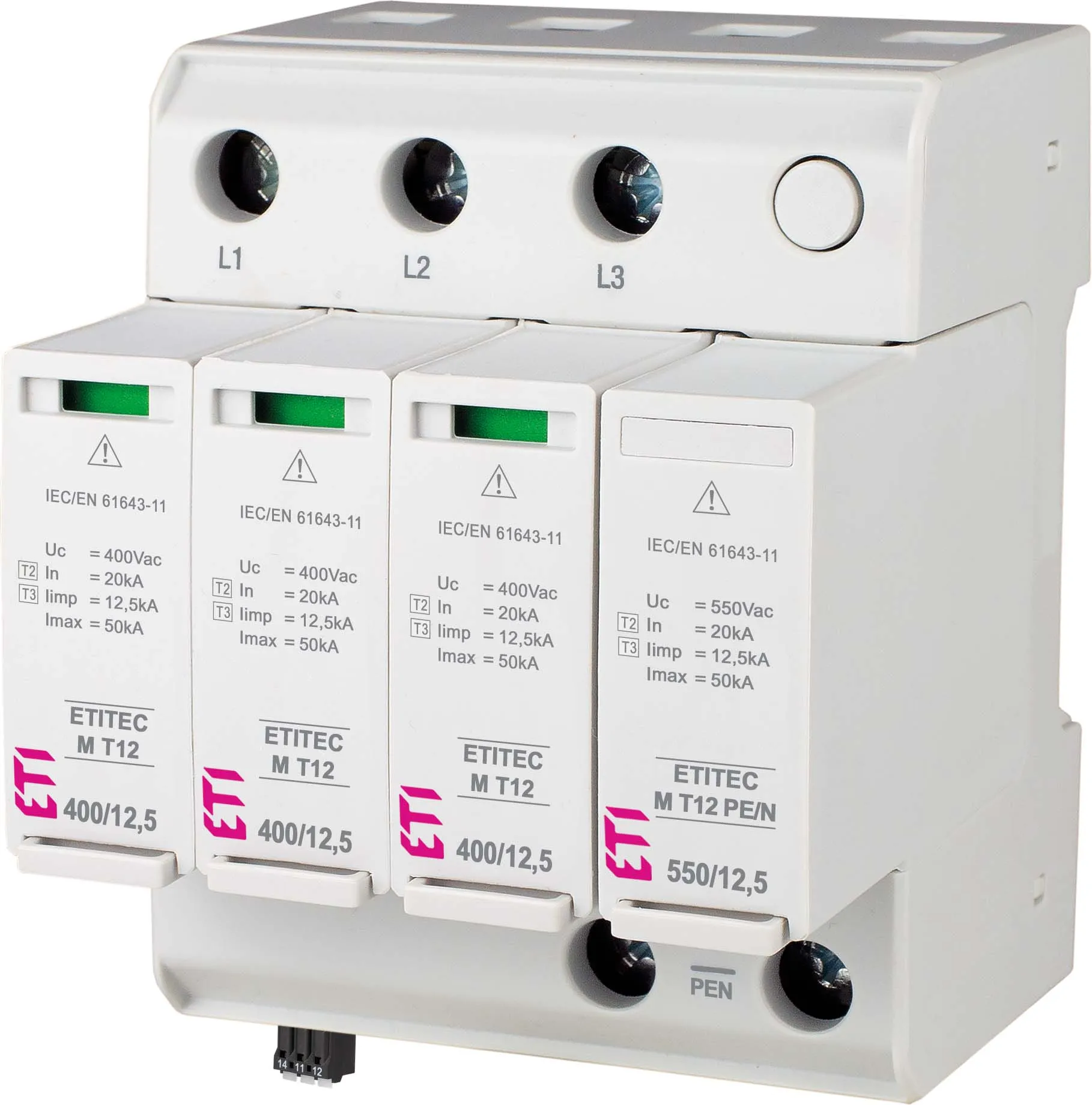 Surge arrester ETITEC M T12 950/12,5 4Y RC 002440811