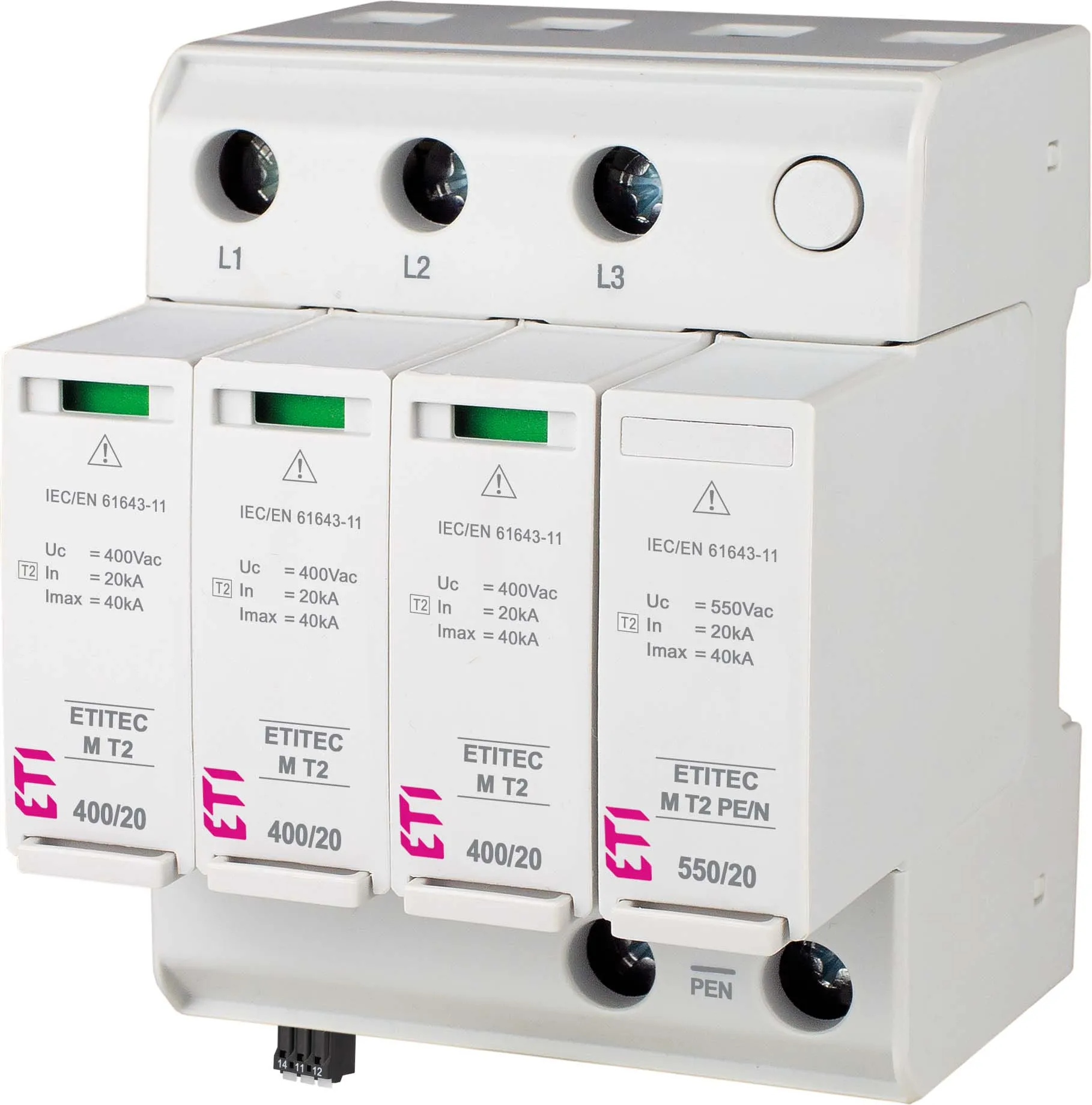 Surge arrester ETITEC M T2 950/20 4Y 002440820