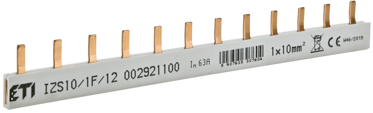 Insulated busbar IZS10/1F/12 (0,21) 002921100