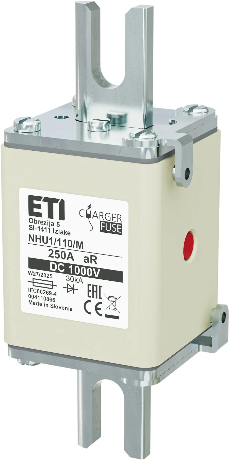 Fuse link NHU1/110/M aR 250A/1000V DC 004110866