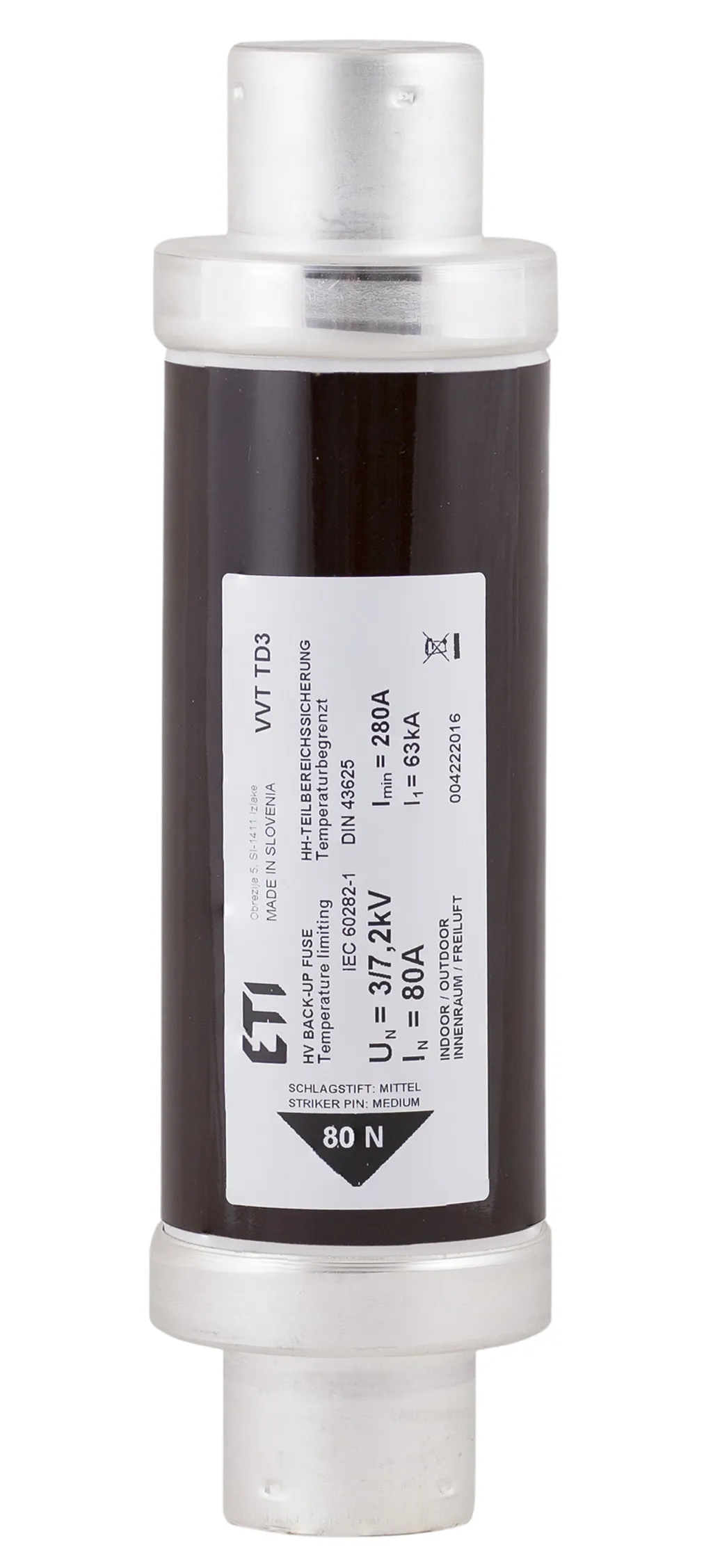 Fuse link VVC3 7,2kV/6A 292 004220505