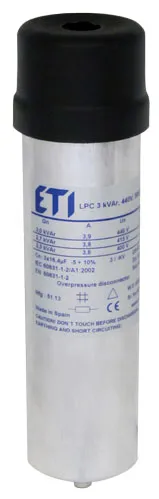 Capacitor LPC 2.5 kVAr, 525V, 50Hz 004656740