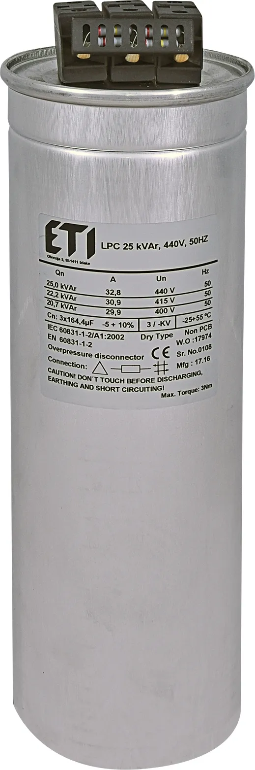 Capacitor LPC 10 kVAr, 440V, 50Hz 004656760