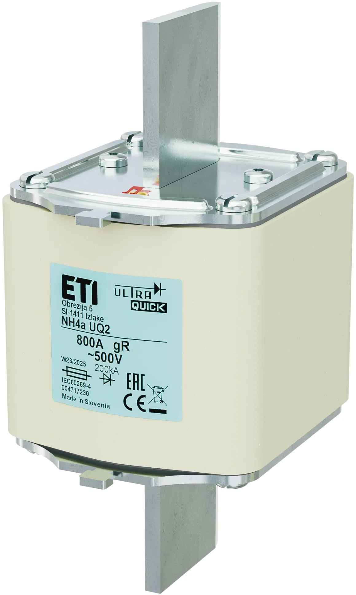 Fuse link NH4a UQ2 gR 800A/500V 004717230