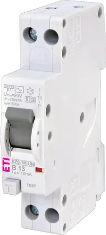 KZS-1M-UNI 1p+N AC B13/0.01