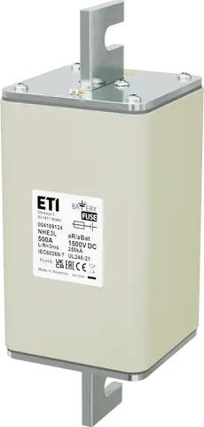 NHE3L aR/aBat 500A/1500V DC AL