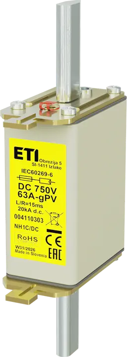 Image of *NH1C gPV 63A/750V DC