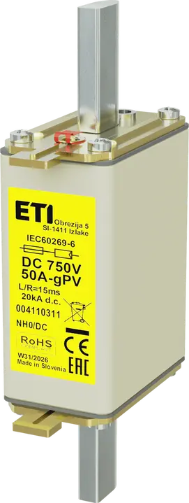 Image of *NH0 gPV 50A/750V DC
