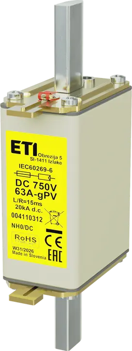Image of *NH0 gPV 63A/750V DC