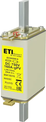 *NH0 gPV 160A/750V DC