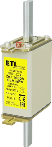 NH1C gPV 63A/1000V DC