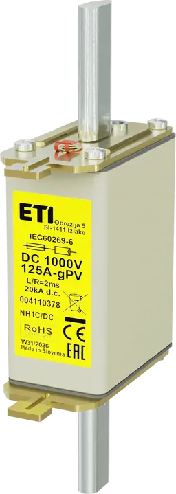 Image of NH1C gPV 125A/1000V DC