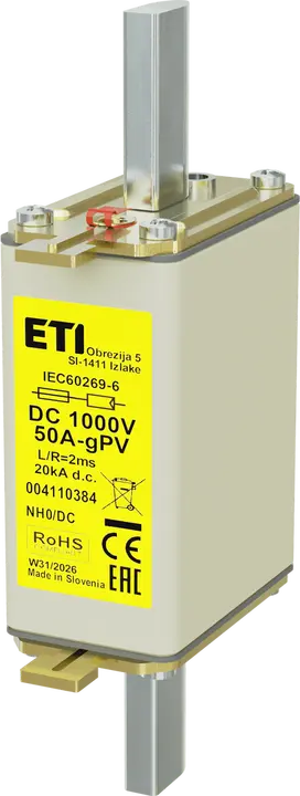 Image of NH0 gPV 50A/1000V DC