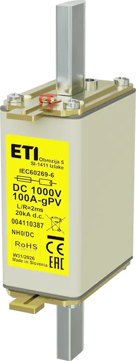 Image of NH0 gPV 100A/1000V DC