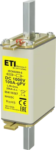 NH0 gPV 100A/1000V DC