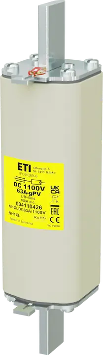 Image of NH1XL gPV 63A/1100V DC