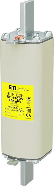 Image of NH1XL gPV 80A/1100V DC
