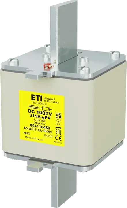 Image of NH3 gPV 315A/1000V DC