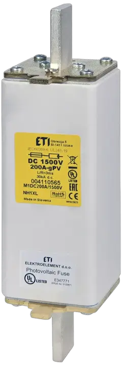 Image of NHU1XL gPV 200A/1500V DC UL