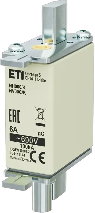 Image of NH000/K gG 6A/690V