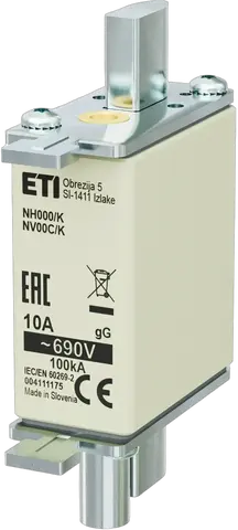 Image of NH000/K gG 10A/690V