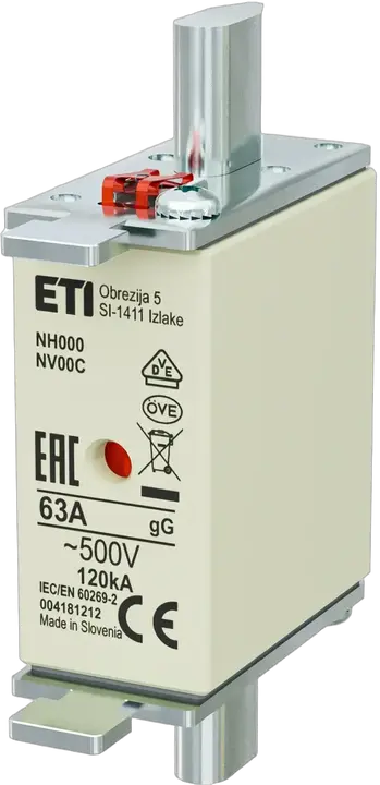Image of NH000 gG 63A/500V