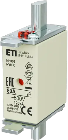 NH000 gG 80A/500V
