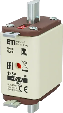 NH00/I gG 125A/690V